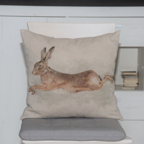 Neckels Living Kissenhülle Springender Hase KH/HaseSpring-335