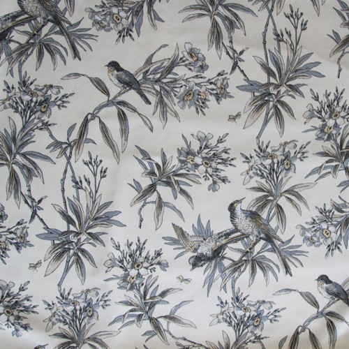 Neckels Living Kissenhülle Toile de Jouy Vogel Weiß KH/VogelWeiß-312