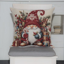 Kissenhülle Gobelin Weihnachtswichtel 1