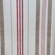 Baumwoll Doppel-Streifen Rot
